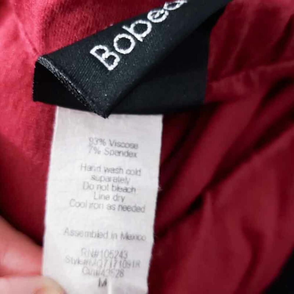 Bobeau Red Midi Skirt Jersey Medium Career, Boho, Comfortable Loungewear - Picture 4 of 4